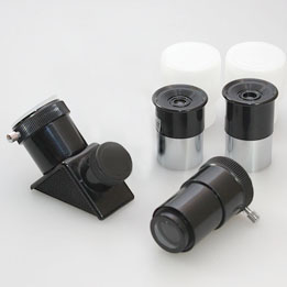 4pc Hybrid star-diagonal and replacement eyepiece and Barlow set for starter scopes
